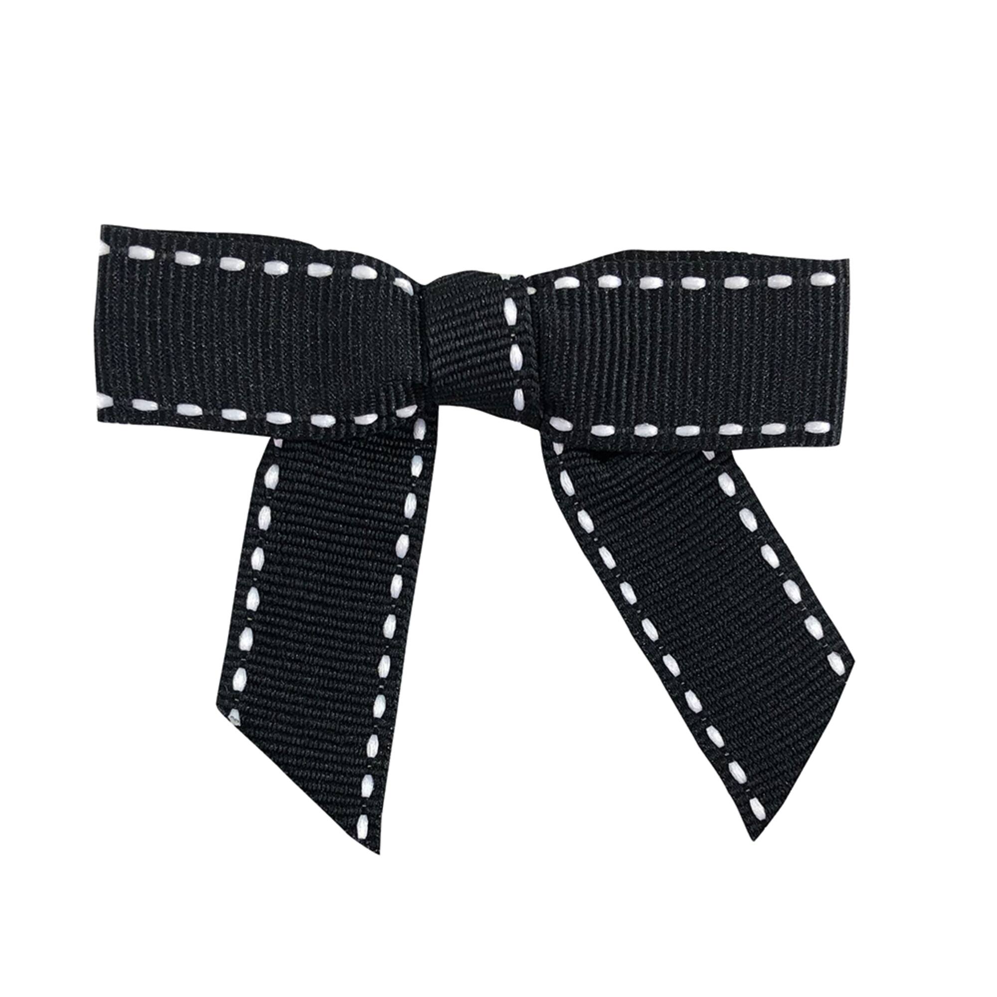 JAM Paper /8" Grosgrain Stitch Twist Tie Bows